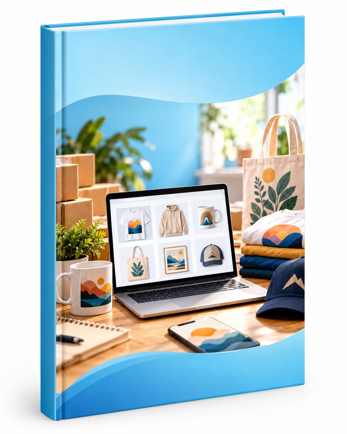Print on demand course dashboard and free ebook cover preview